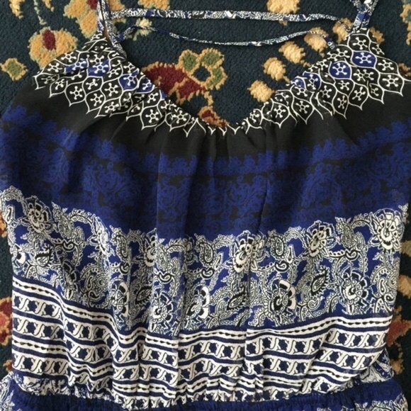 SALE  Caged Back Jogger Pattern Jumpsuit One Pc - Picture 4 of 4